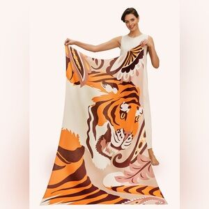 Powder Thrill of the Tiger scarf to go w/ur other tigers!!/large=38.5”x71.5”-NWT